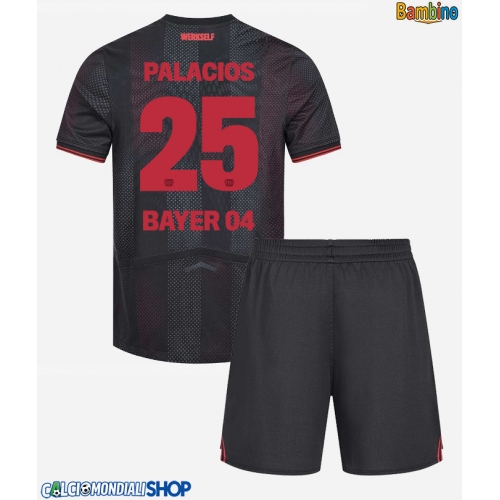 Maglie da calcio Bayer Leverkusen Exequiel Palacios #25 Prima Maglia Bambino 2025-26 Manica Corta + Pantaloni corti)